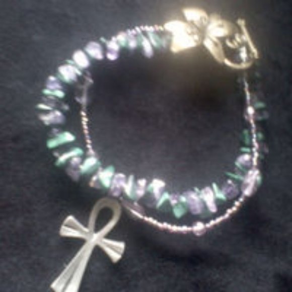 Friendship Crystal Bracelet Gift Set With Ankhs - Picture 4 of 10